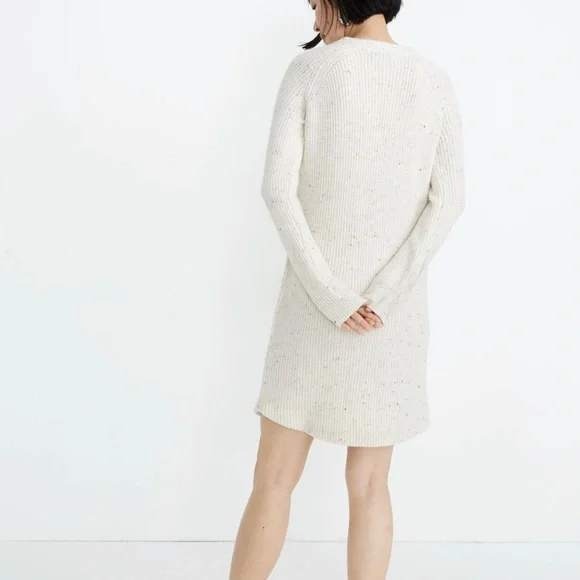 NWT Madewell|| Curved-Hem Sweater Dress,Size Xl Wool Blend - Picture 4 of 9